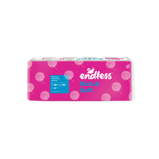 ENDLESS ΧΑΡΤΙ ΥΓΕΙΑΣ RICH & SOFT 4ΦΥΛΛΑ/10ΡΟΛΑ (10x105gr)