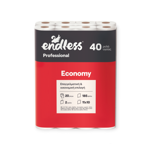 ENDLESS ΧΑΡΤΙ ΥΓΕΙΑΣ ECONOMY 2ΦΥΛΛΟ 40τμχ (40x65gr)